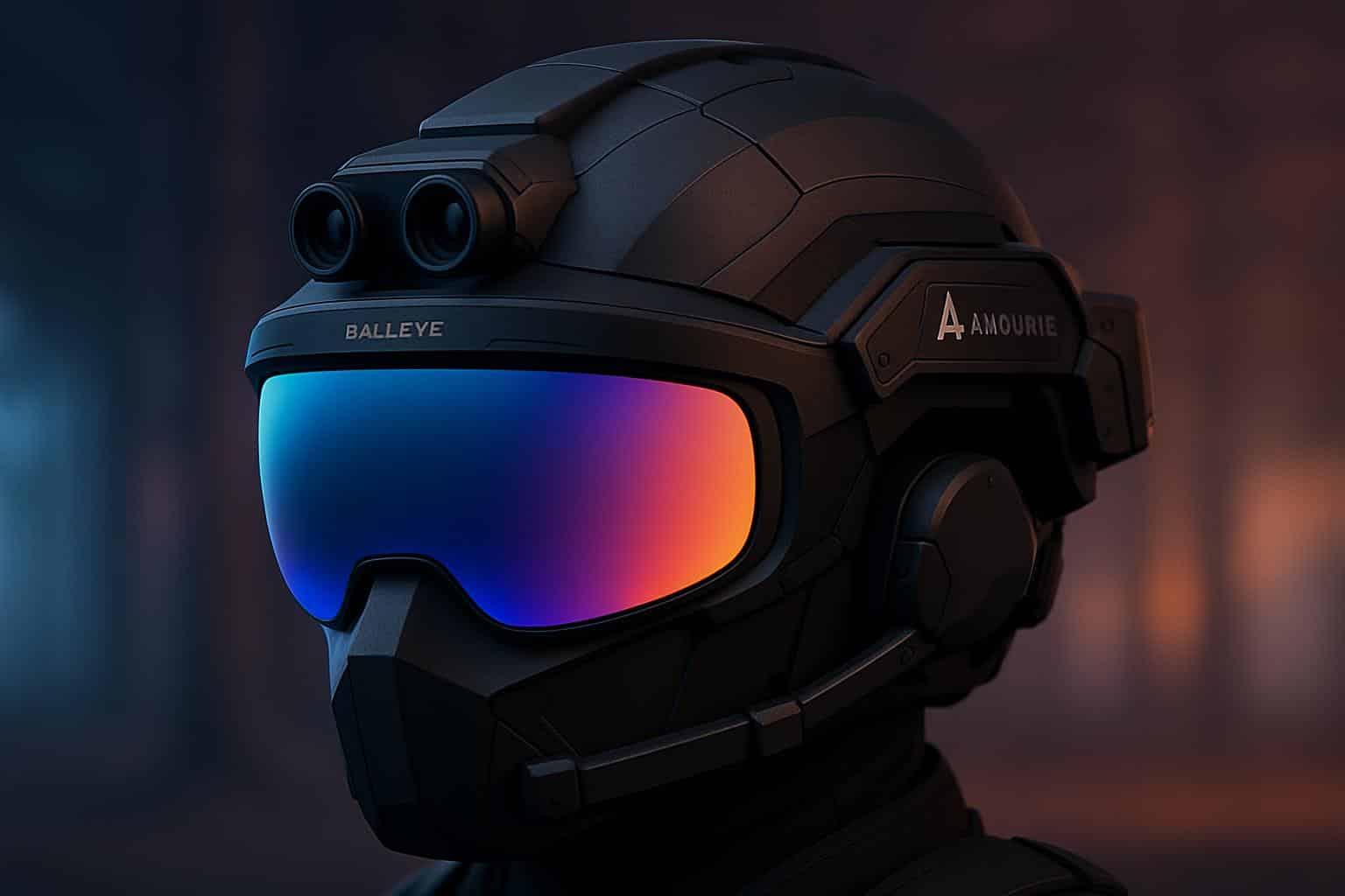 Anduril EagleEye mixed reality helmet showcasing VR hardware design