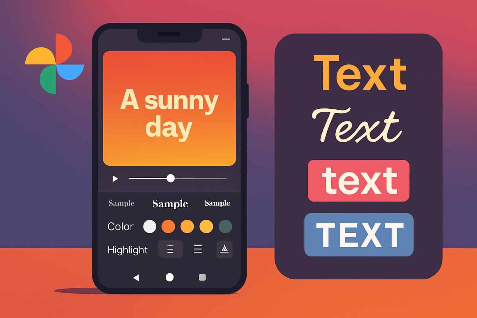 Google Photos experimenting with Instagram-style text overlays and font options