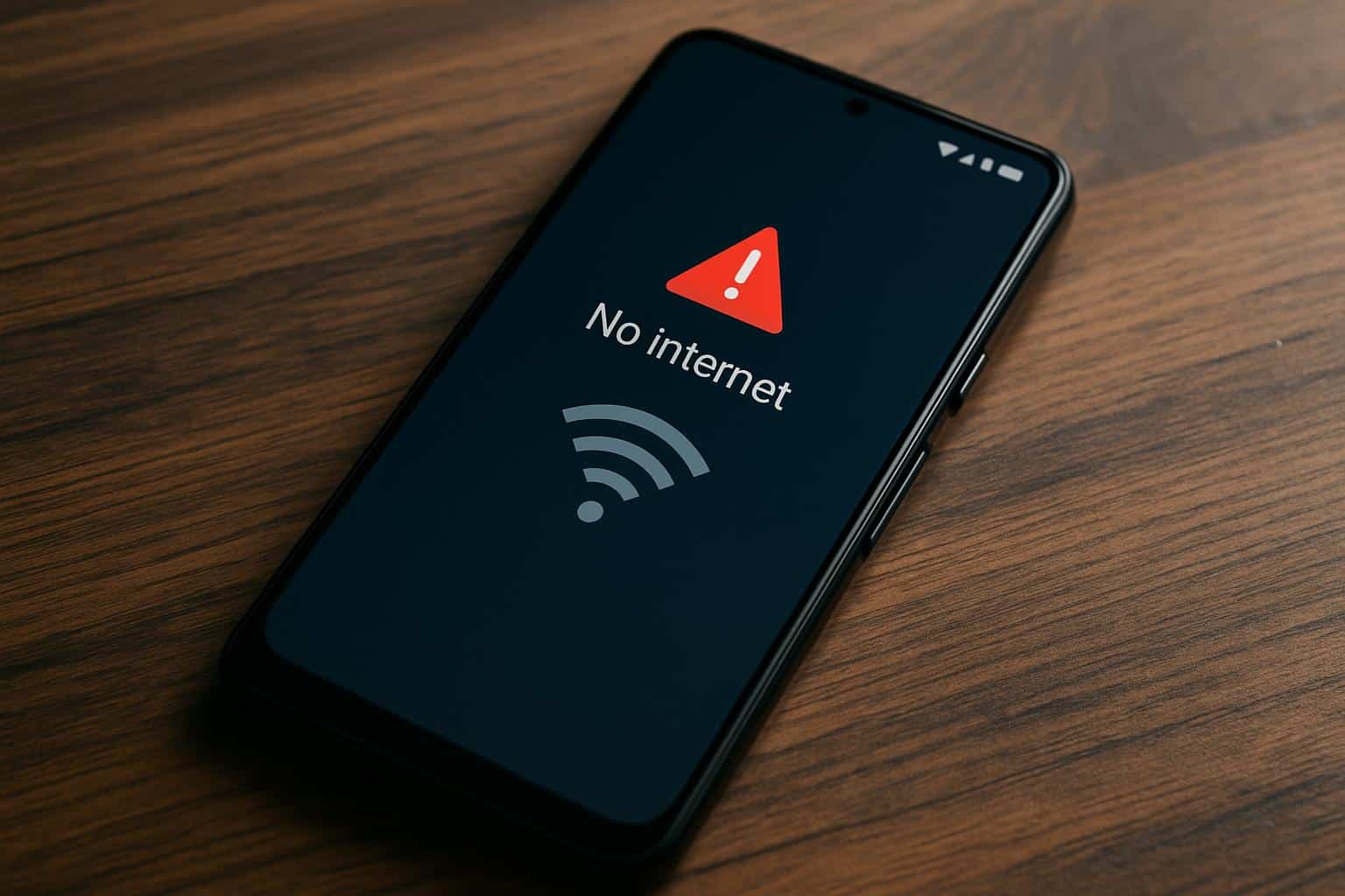 Google Pixel with Wi‑Fi error icon after latest update