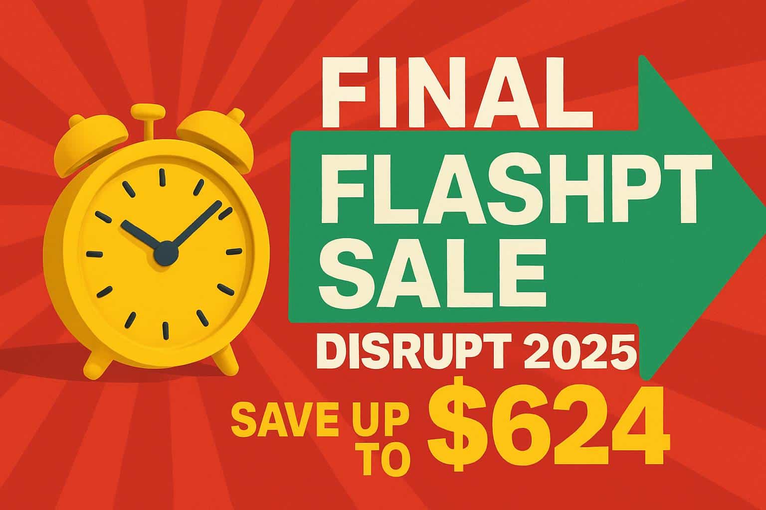 Disrupt final flash sale: save up to $624 on event passes
