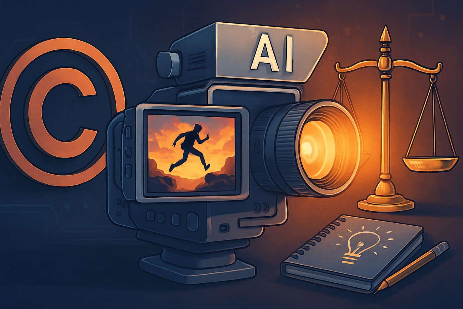 Sora 2 and art rights: AI creativity weighed against legal risk with scales and copyright