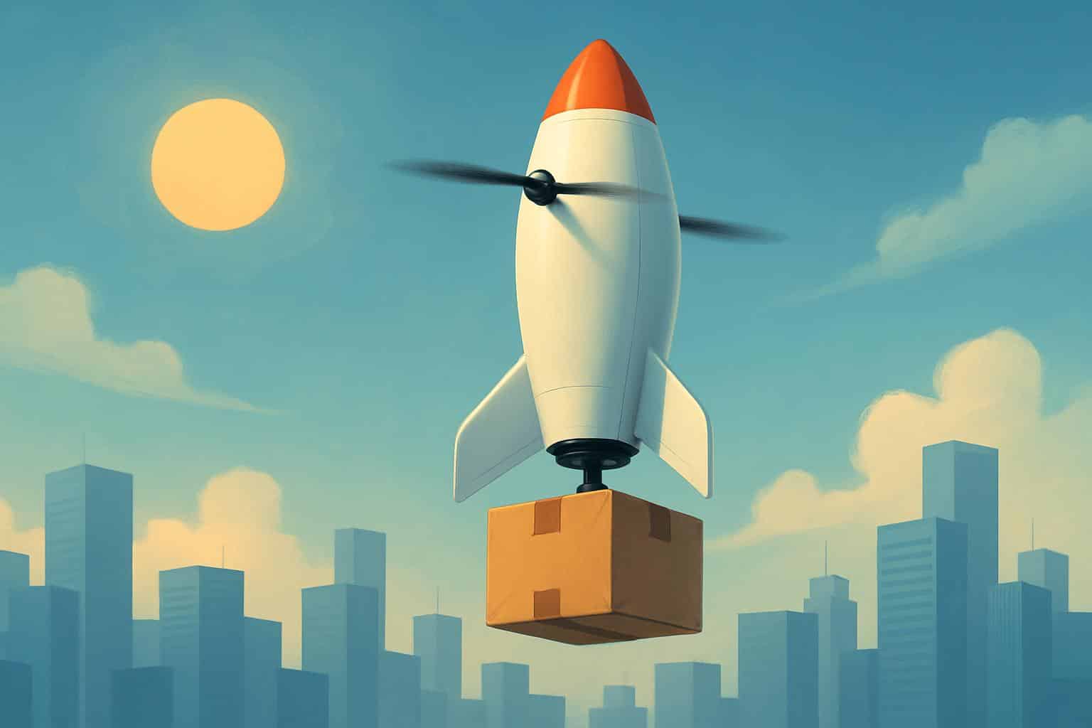 Airbound delivery drone with package highlights .65M funding and one-cent delivery