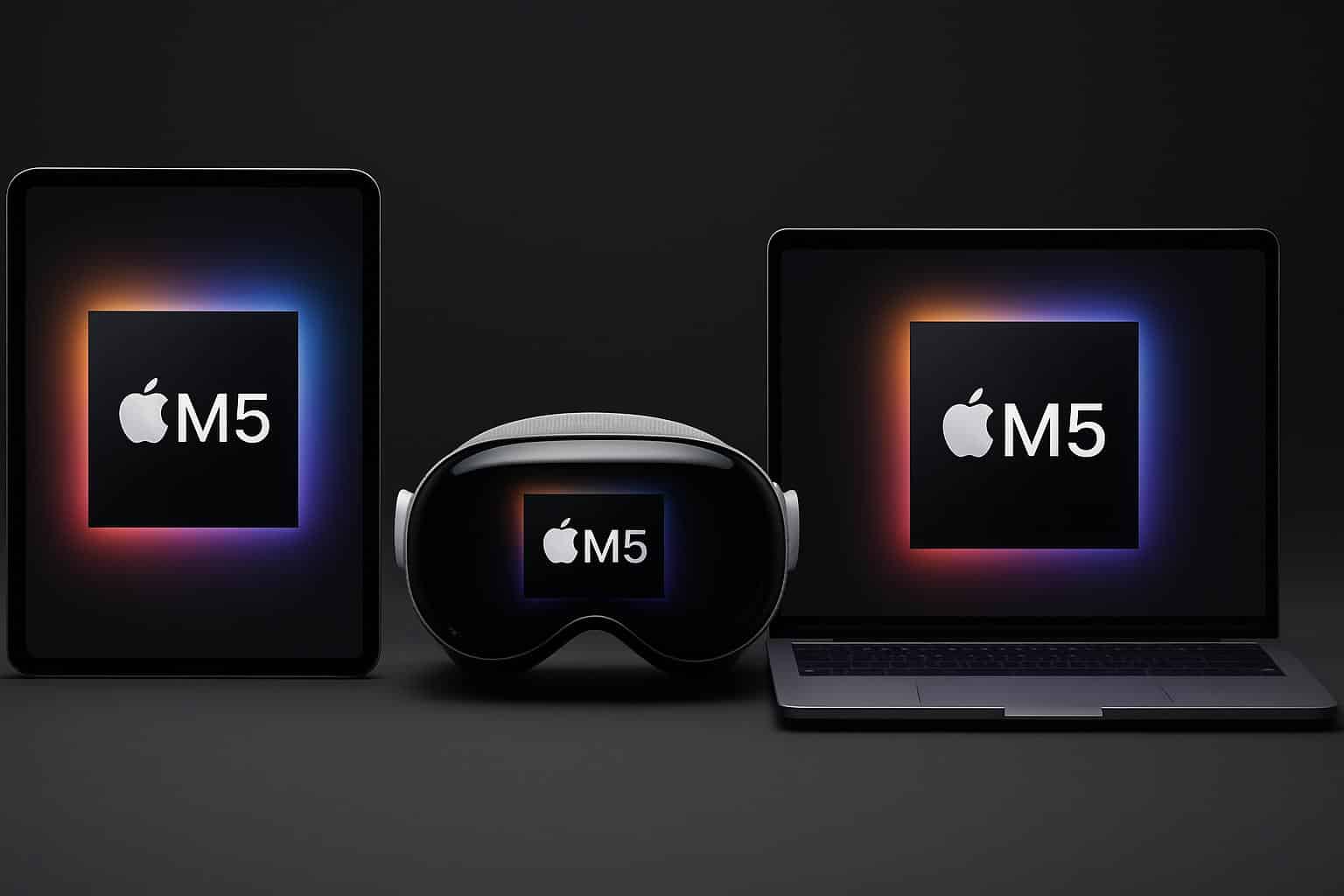 Apple M5 iPad, Vision Pro headset, and MacBook lineup