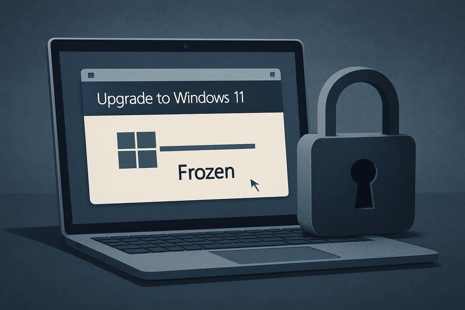 Windows 11 upgrade tool freezes and locks users out during update