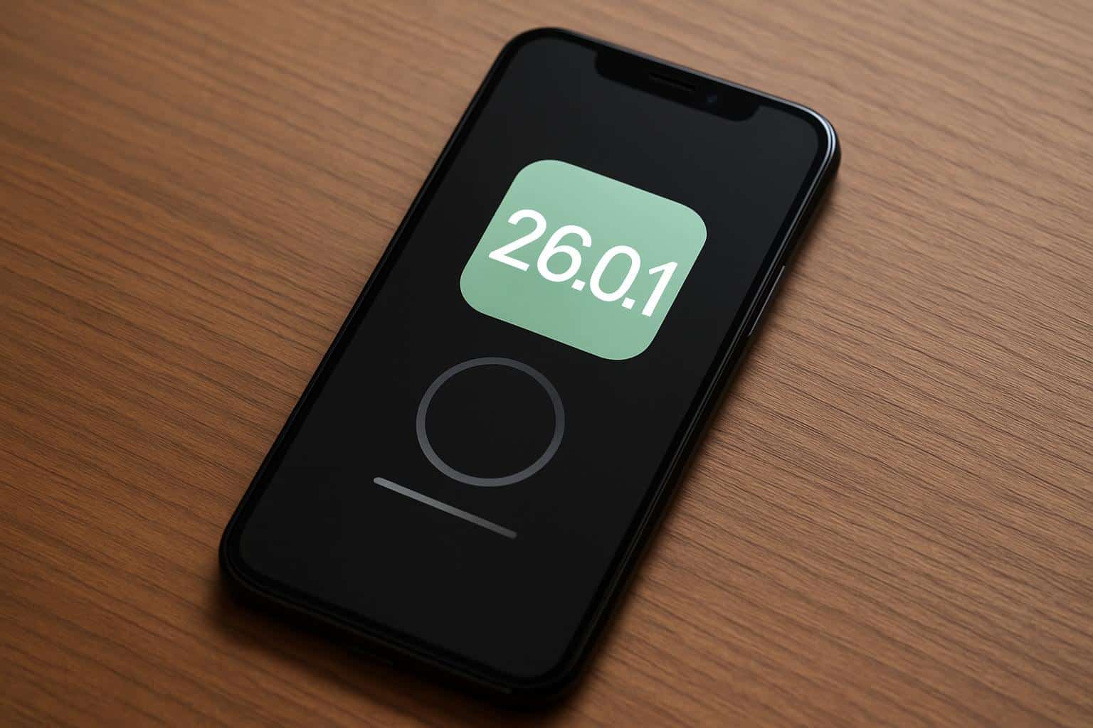 Apple iPhone showing iOS 26.0.1 Software Update, hinting at quiet tweaks and fixes