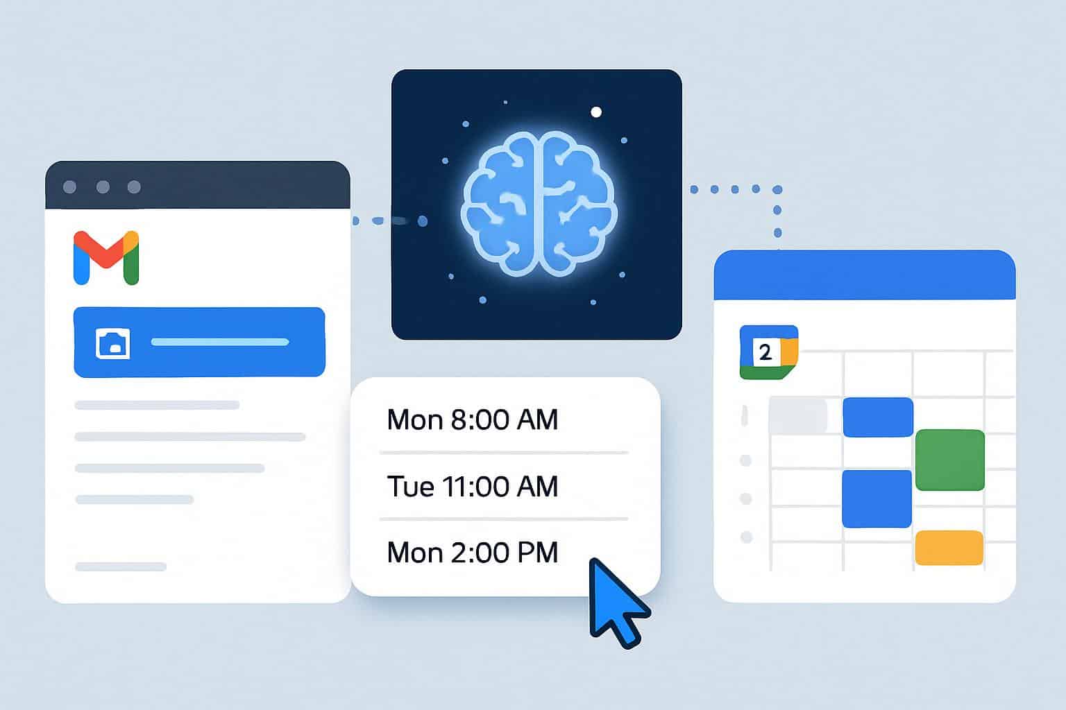 Gmail Help Me Schedule automates meeting planning with Google Calendar integration