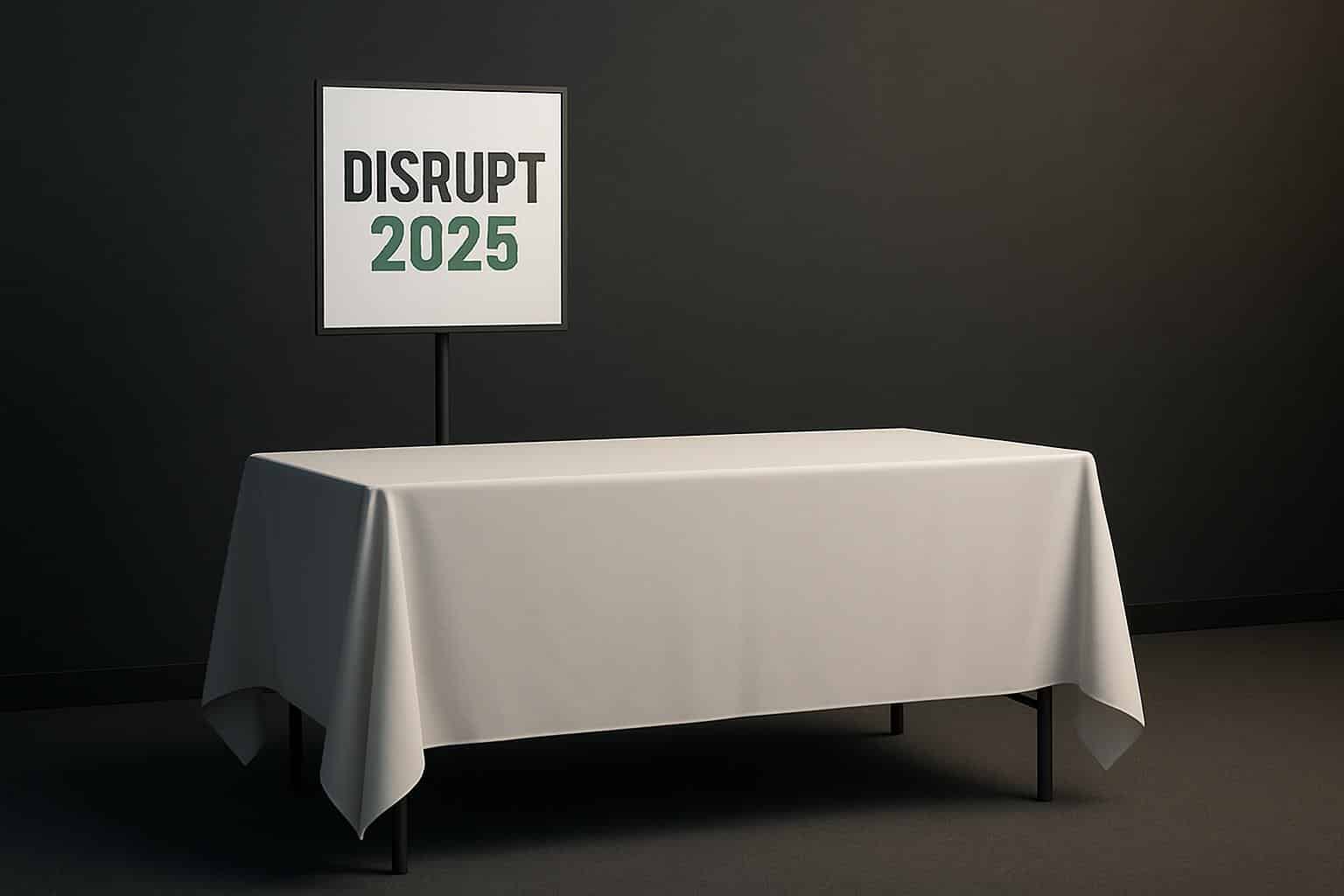 Disrupt exhibit table last call—buy now to reserve your startup booth