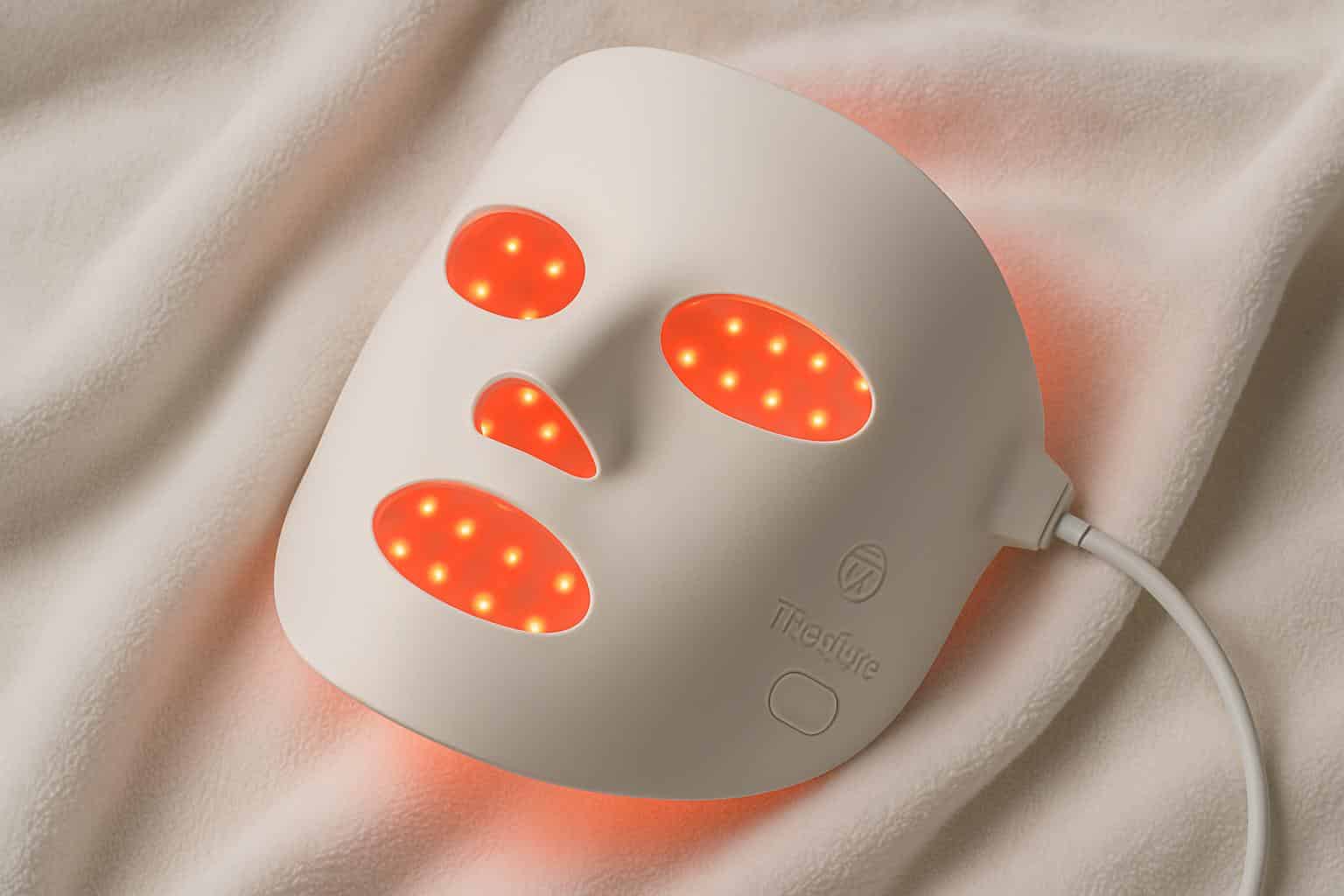 Therabody Mask Glo budget LED face mask alongside TheraFace device for skincare