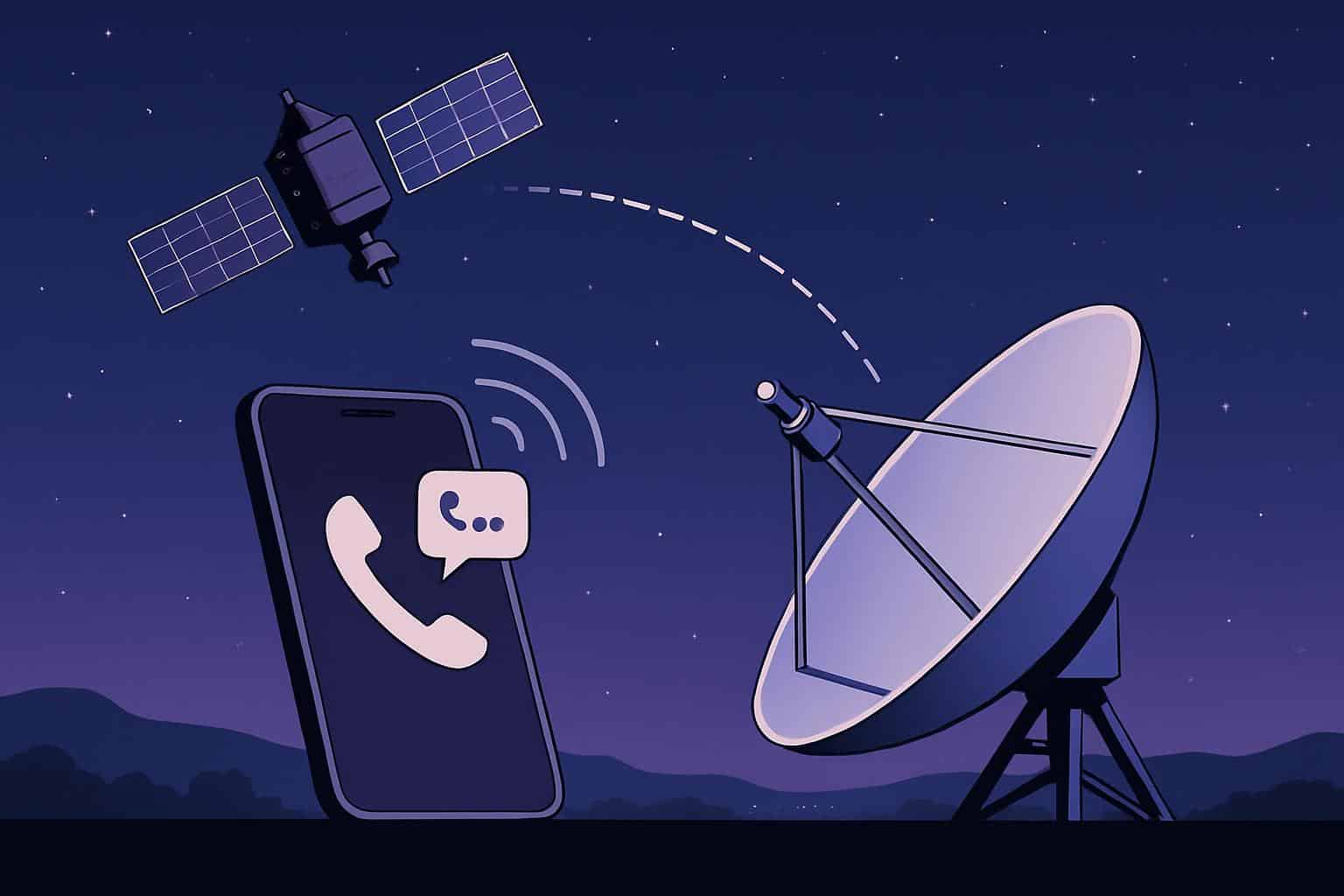 DIY satellite kit rigged to tap T-Mobile cellular network for data and calls