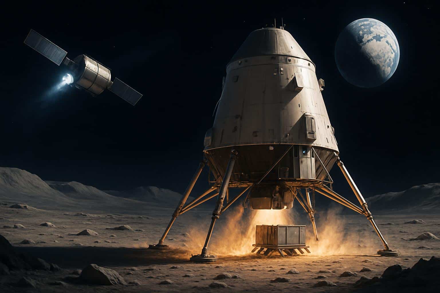 Impulse Space spacecraft delivering up to six tons of cargo to the Moon annually