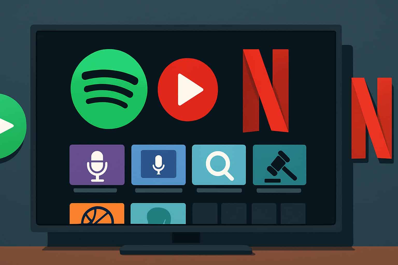 Spotify video podcasts coming to Netflix, logos side by side