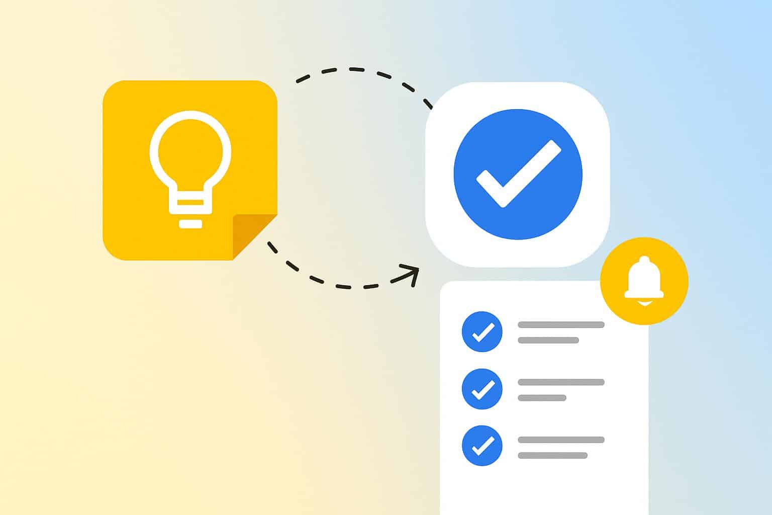 Google Keep reminders synced with Google Tasks on a smartphone screen
