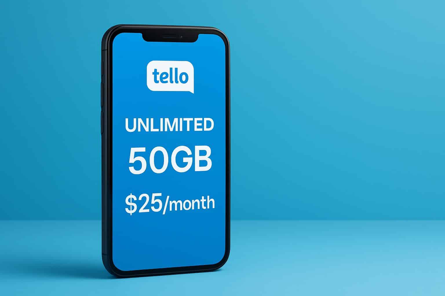 Tello bumps unlimited data cap to 50GB for $25 per month