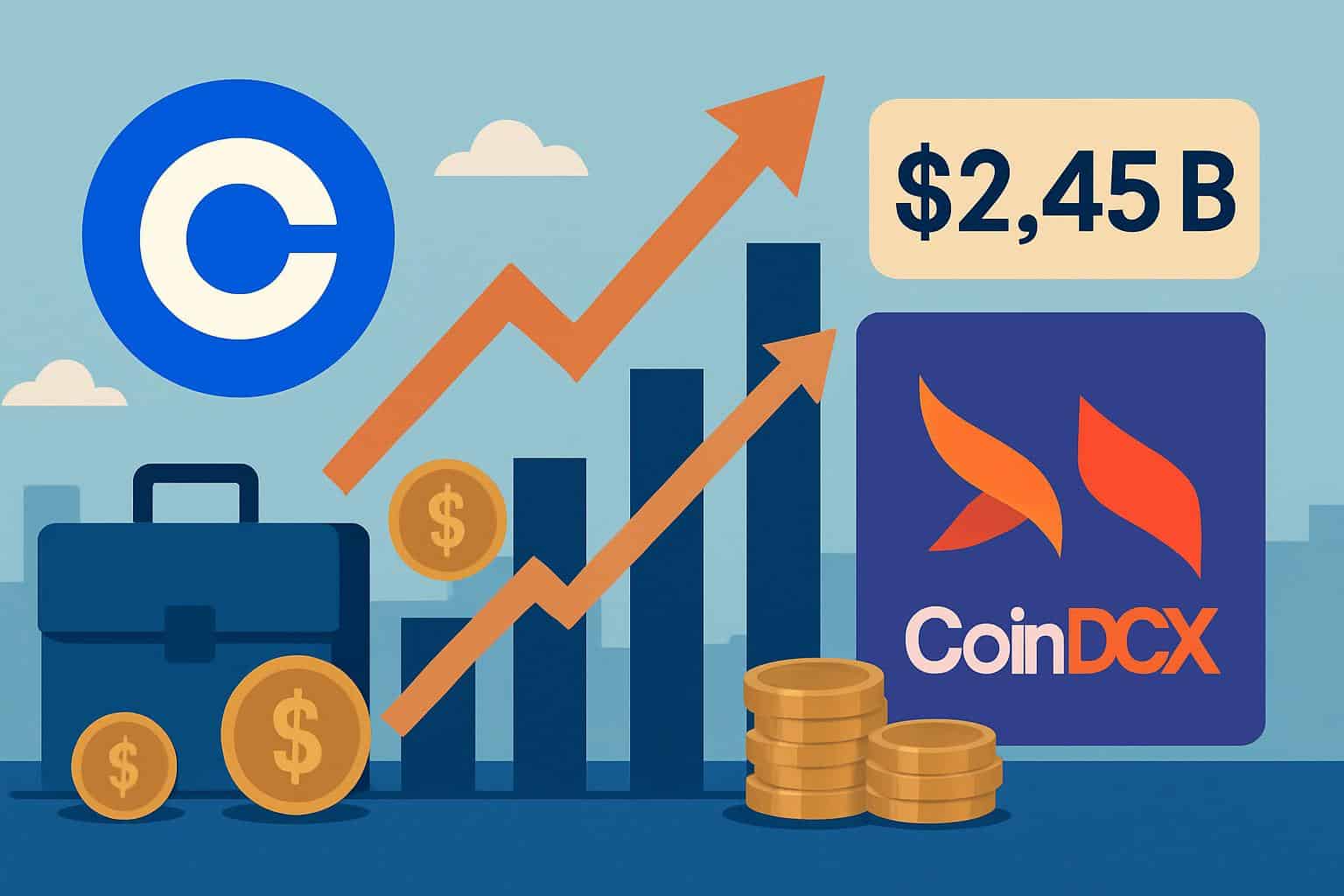 Coinbase upgrades CoinDCX crypto exchange valuation to $2.45 billion