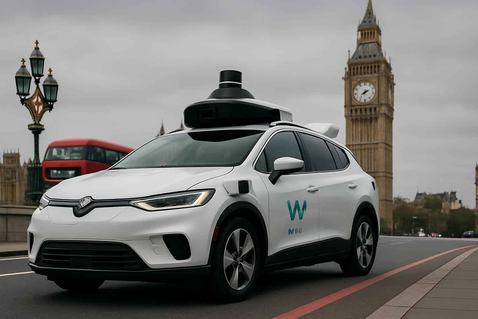 Waymo autonomous robotaxi on London street ahead of UK launch