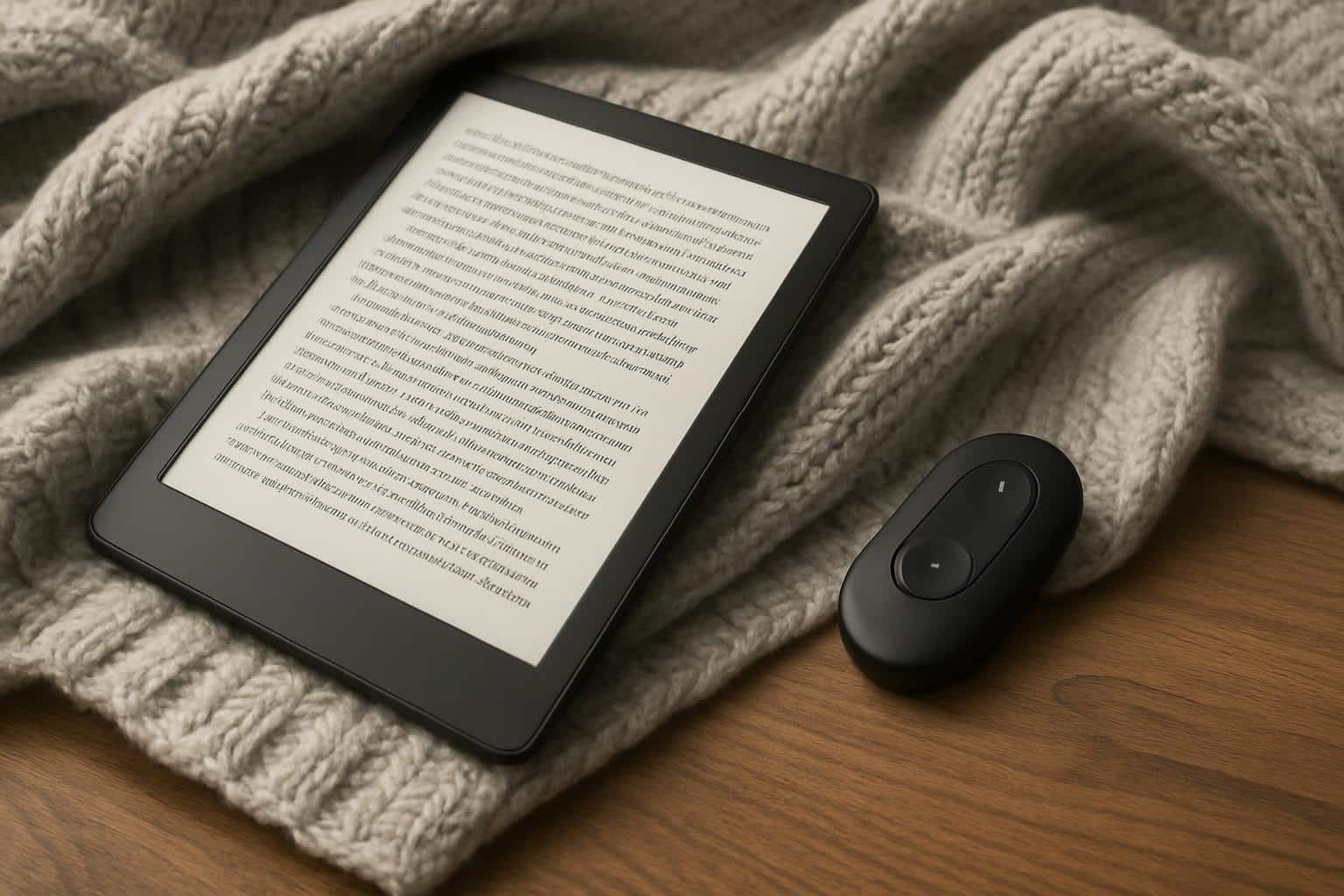 Kobo Remote lets blanket readers turn pages by pitching the e-reader