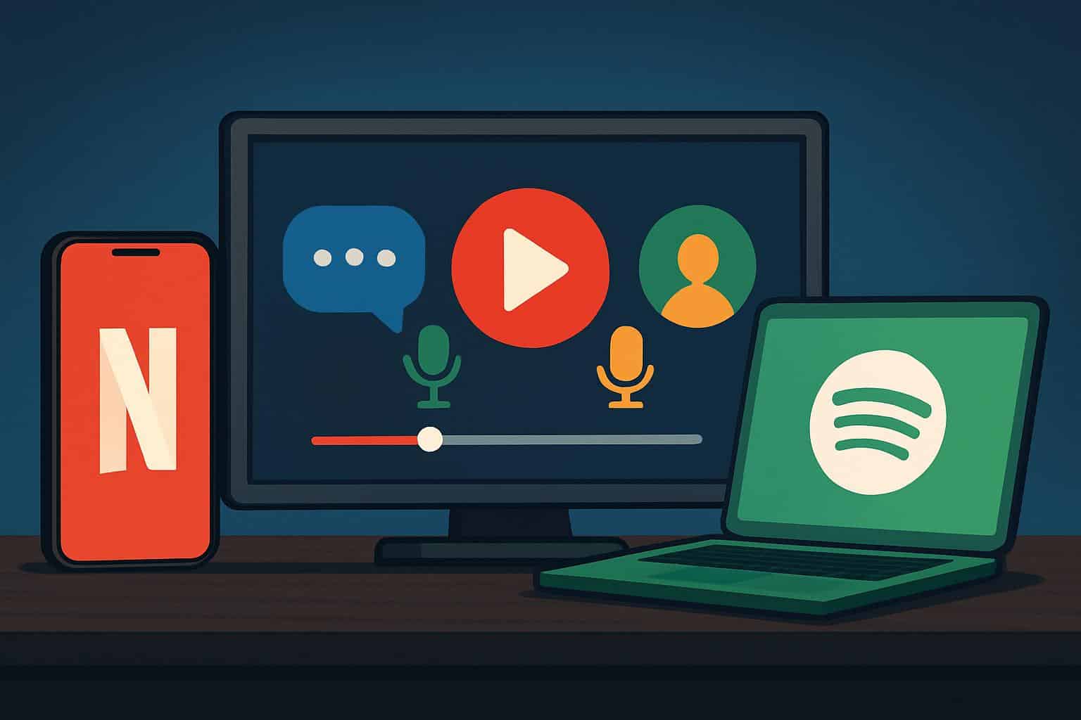 Netflix and Spotify add 16 video podcasts for members
