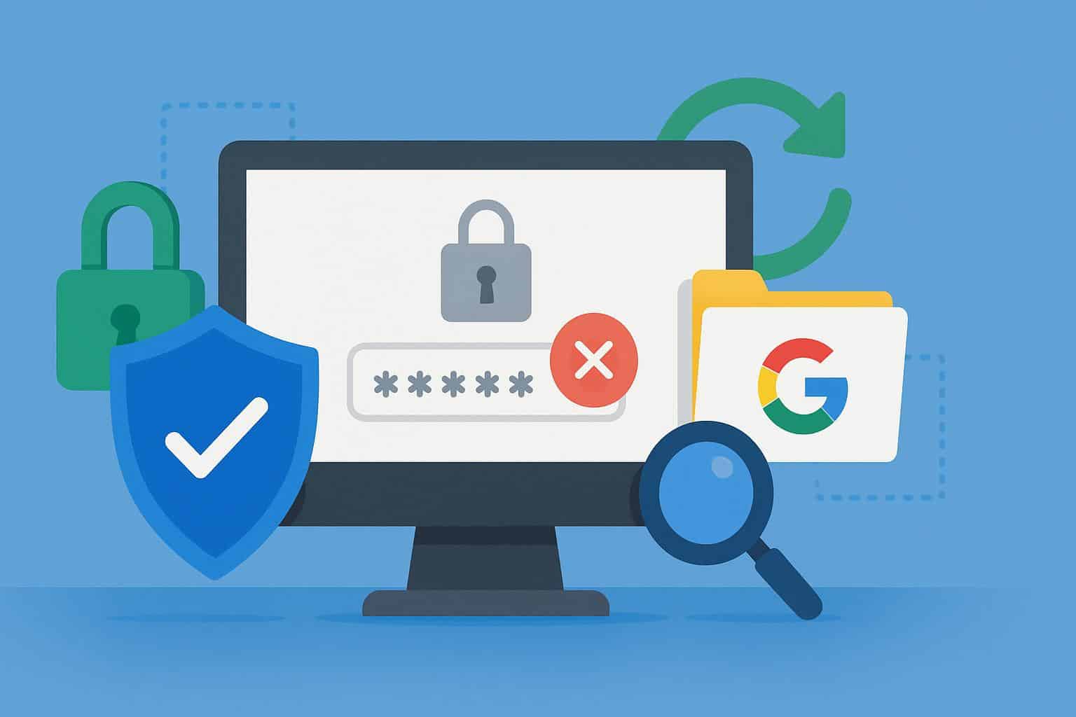 Google account recovery tools update: lock icon, security key, phone, two-factor login