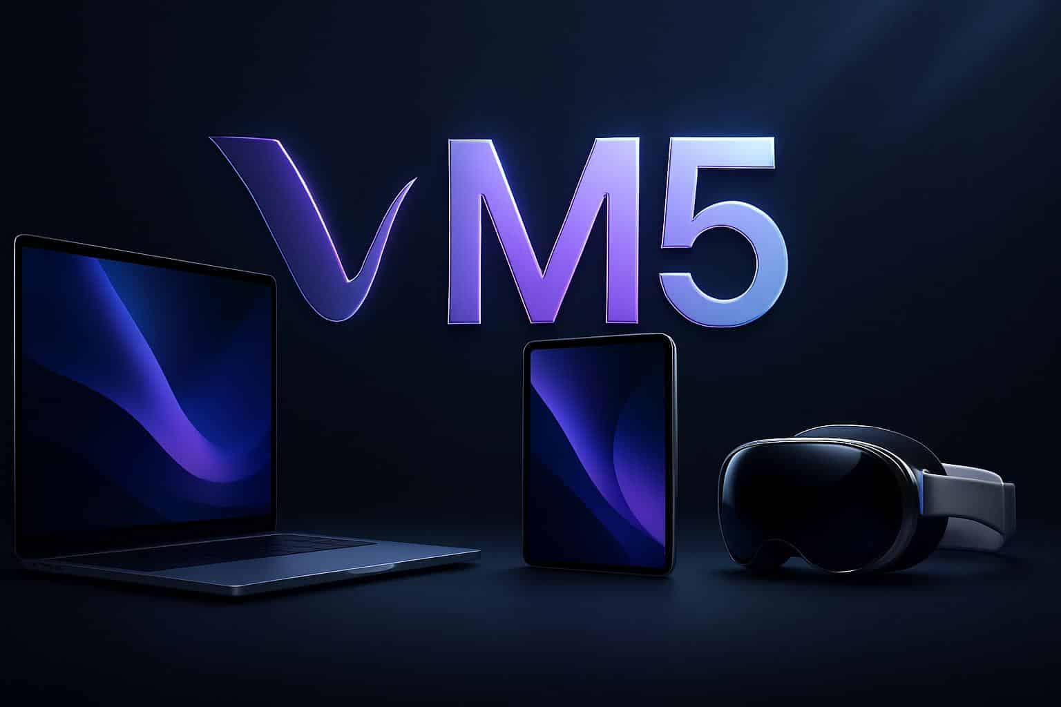 Apple M5 MacBook Pro teaser with two other devices
