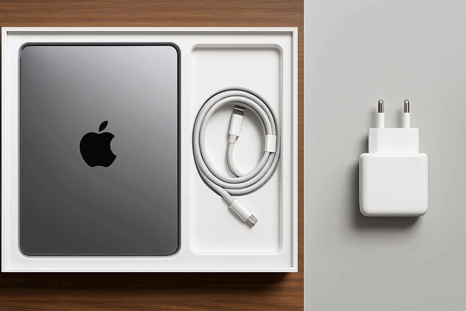 Apple MacBook Pro packaging in Europe without charger under EU rules