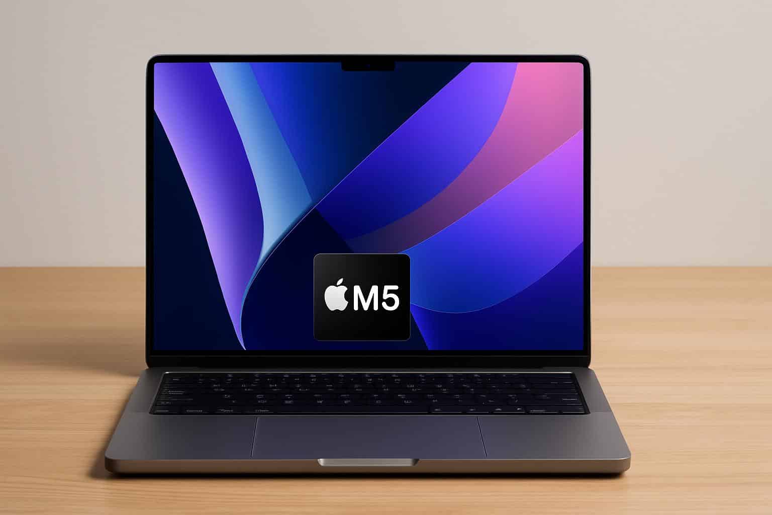 Apple MacBook Pro M5 product page with preorder button highlighted