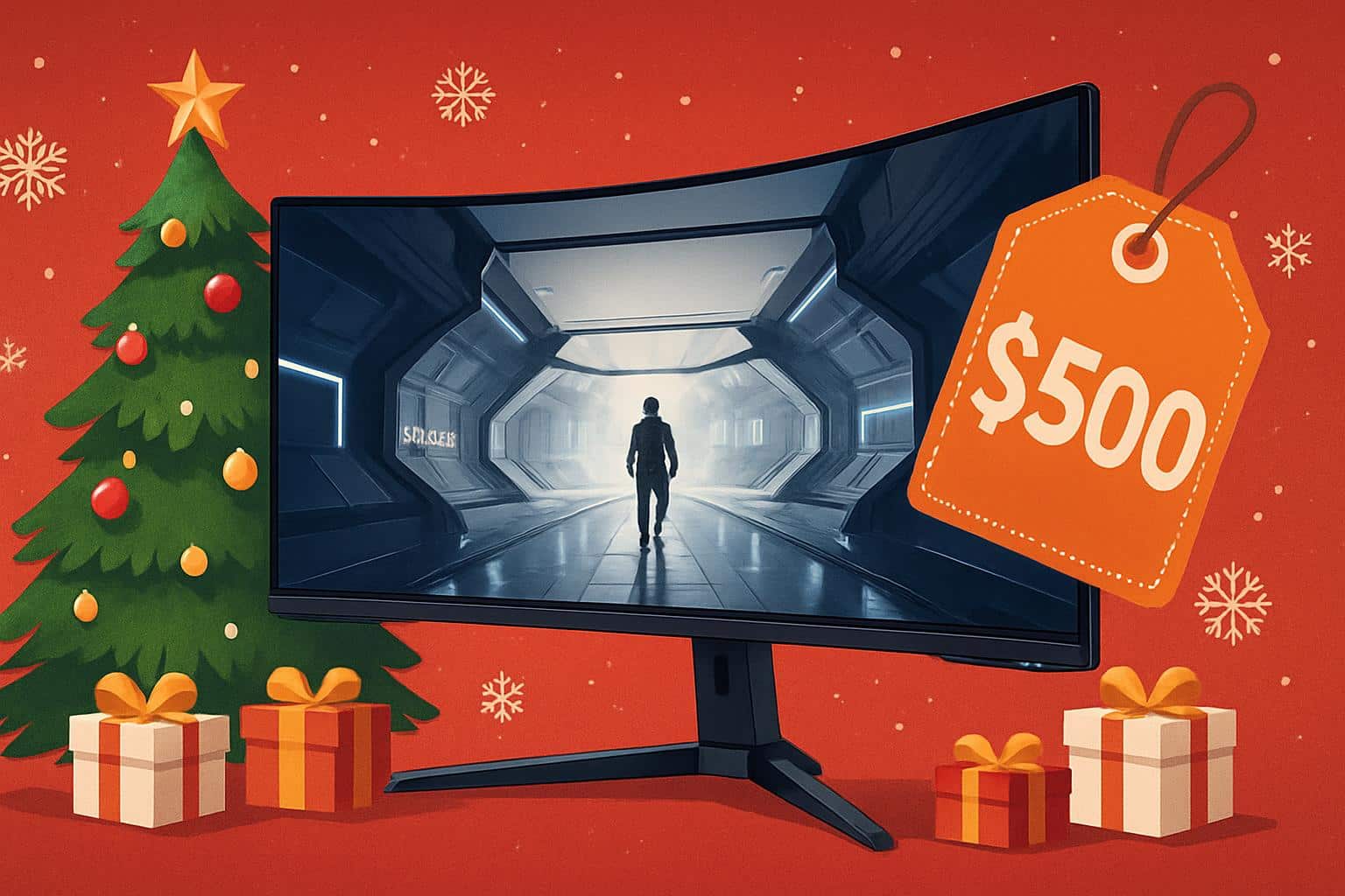 Samsung Odyssey G9 curved ultrawide gaming monitor with 0 holiday discount
