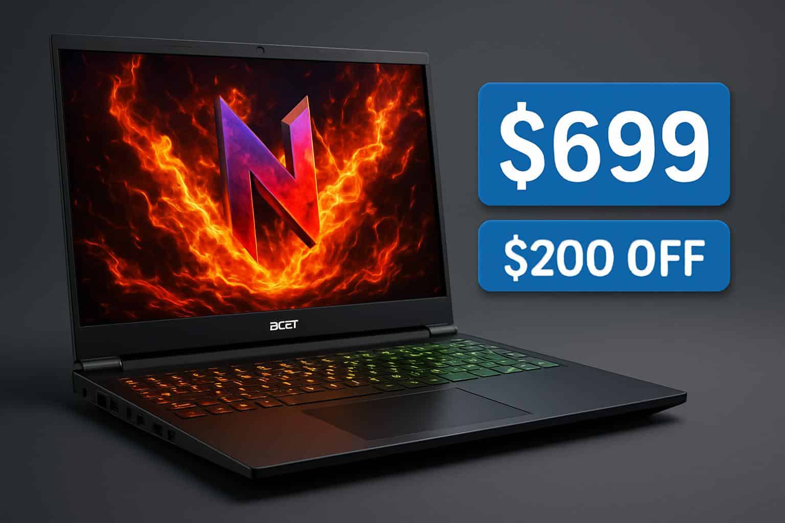Acer Nitro V 16 AI gaming laptop on Walmart sale for $699, $200 off MSRP