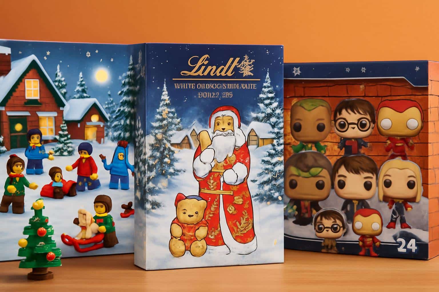 Lineup of LEGO, Lindt and Funko Advent calendars on sale