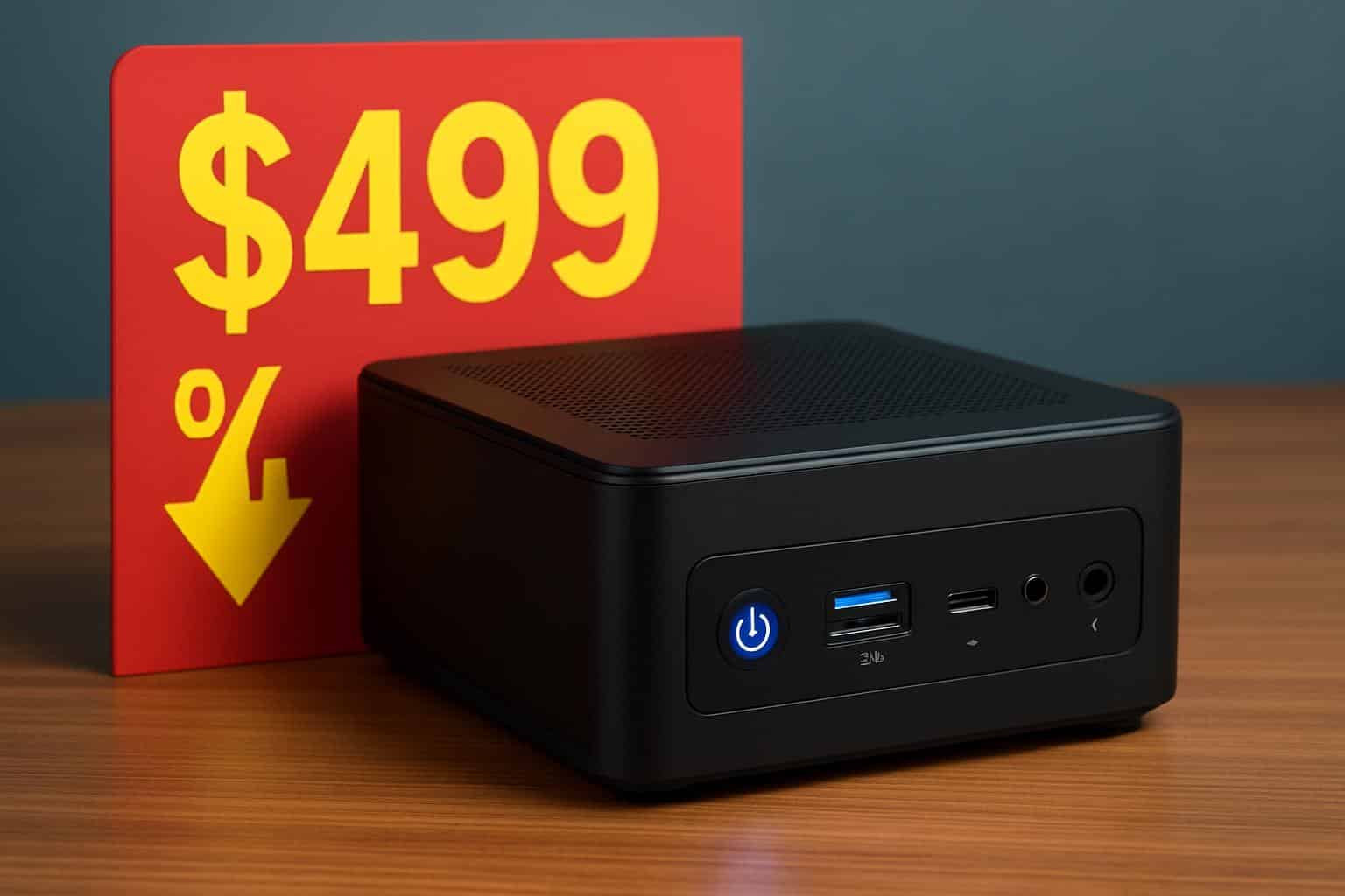 Geekom Mini PC AX8 Max with price drop badge, lowest price deal
