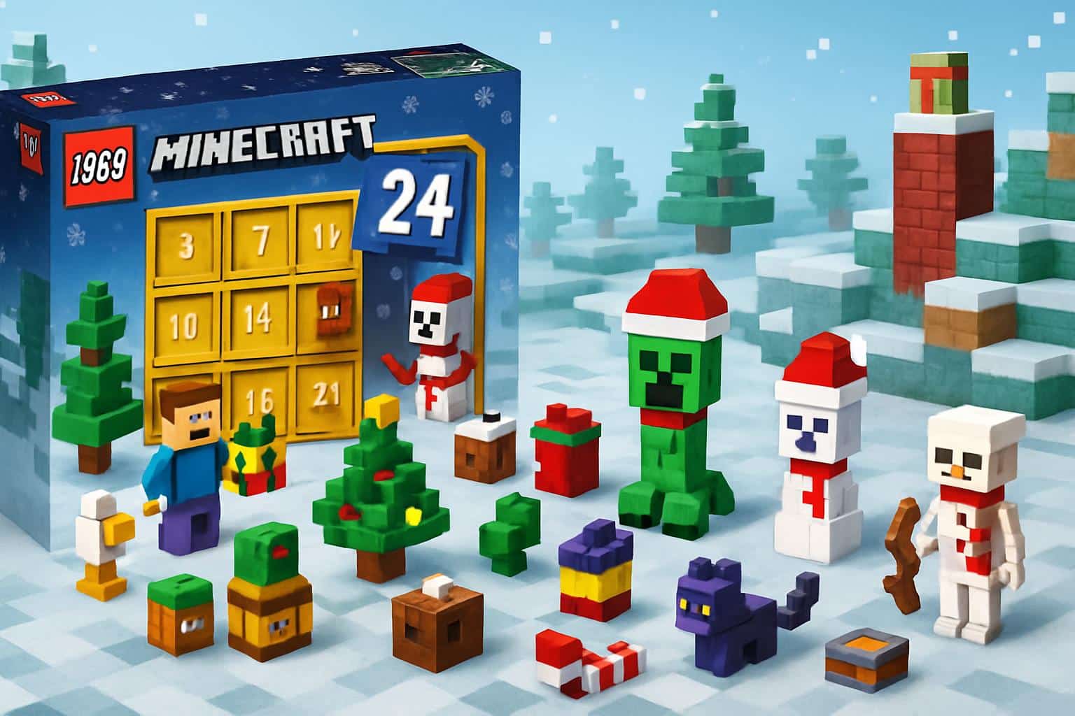 LEGO Minecraft Advent Calendar box, 40% off deal at Amazon