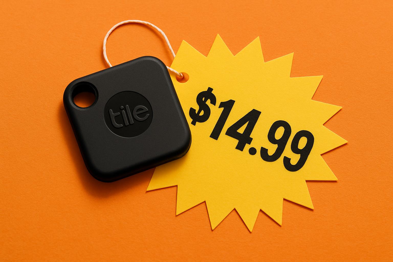 Tile Mate Bluetooth tracker with keyring and smartphone, price drops to all-time low