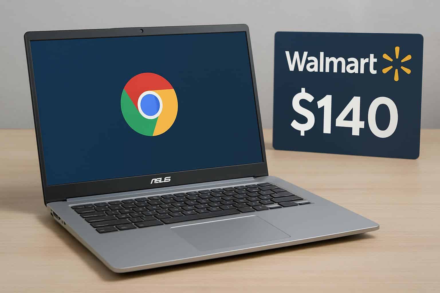 Asus Chromebook 15.6-inch Full HD on sale at Walmart for $140