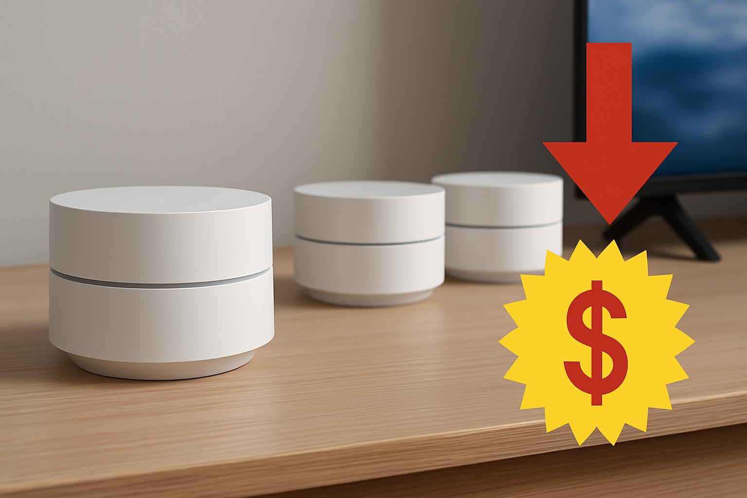 Google Wifi mesh system three-pack on sale with massive discount