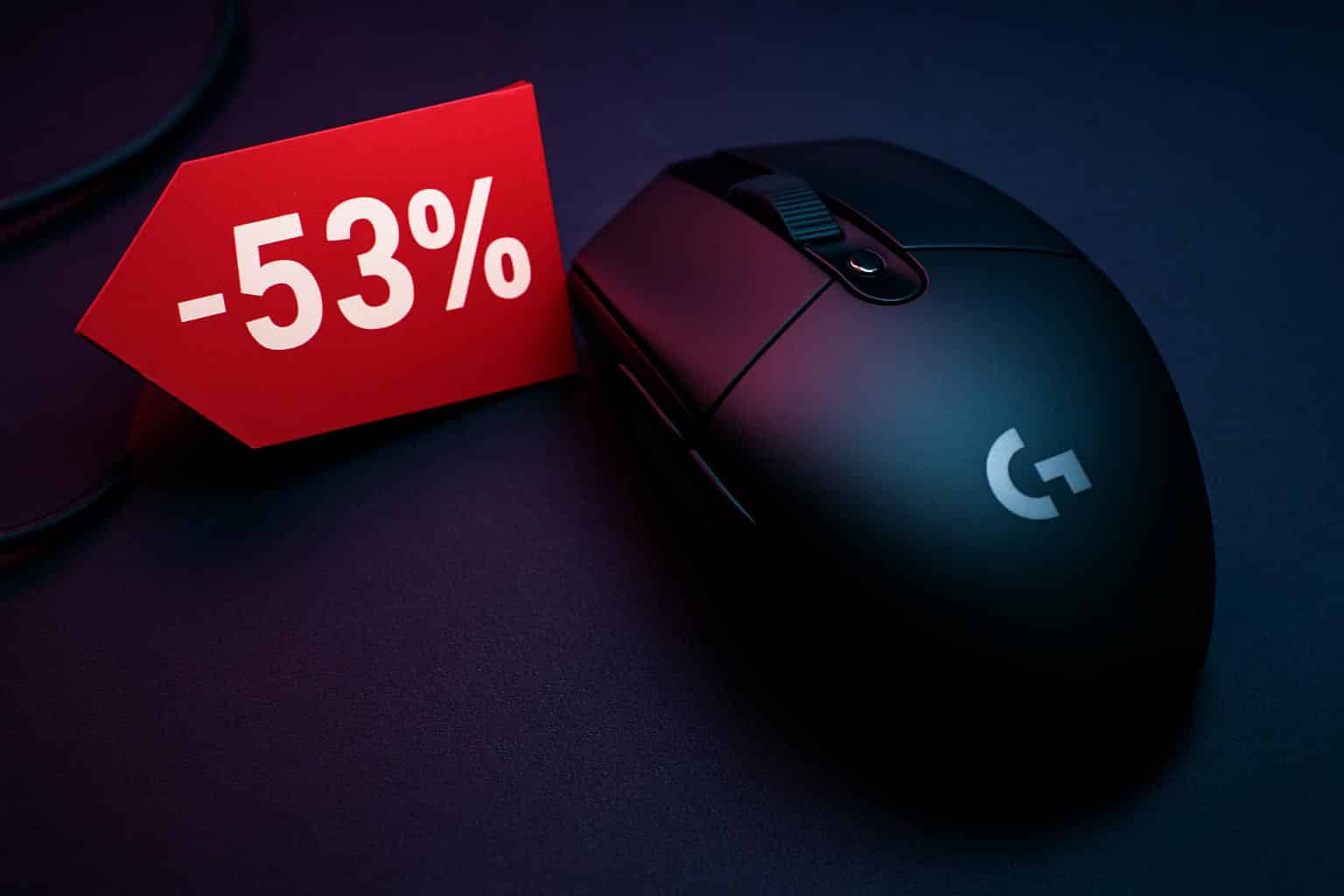 Logitech G305 wireless gaming mouse on sale at 53% off