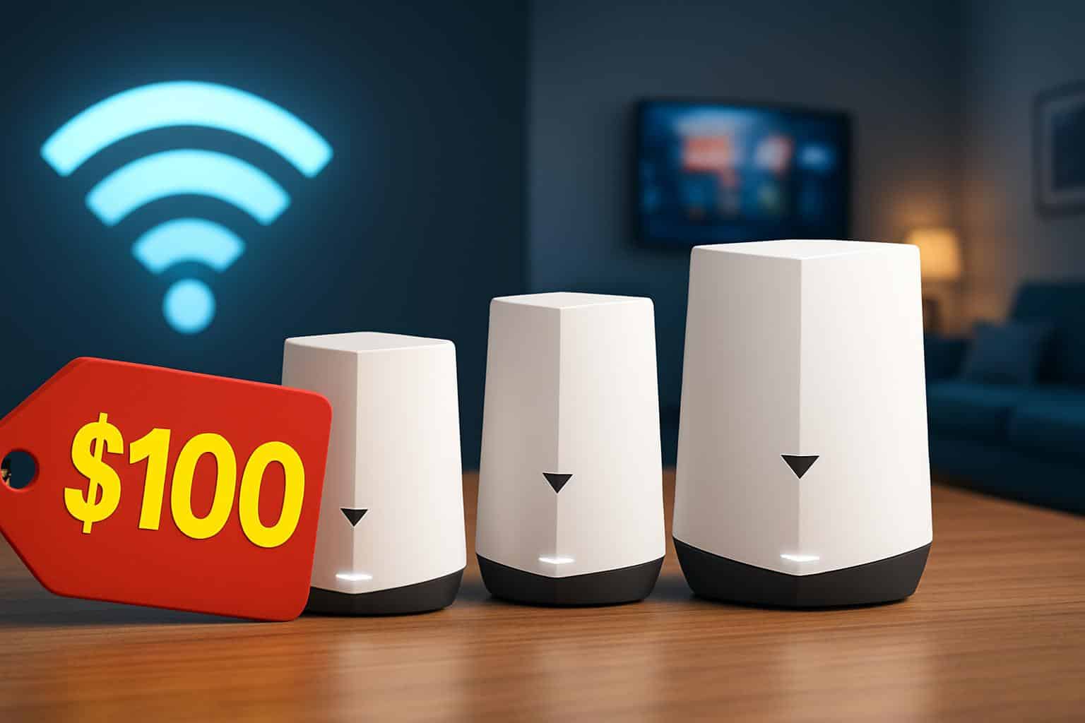 Woot 0 off deal on Netgear Mesh Wi‑Fi 6 router system
