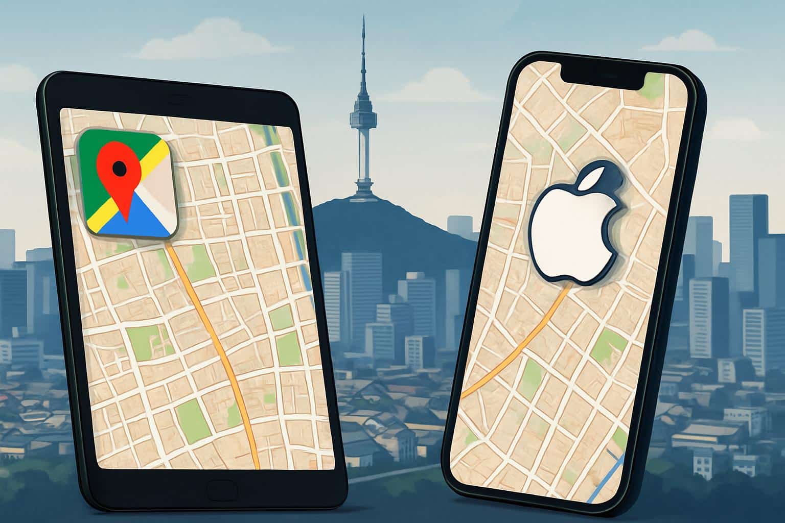 Seoul, South Korea nears decision on Google Maps and Apple Maps data exports