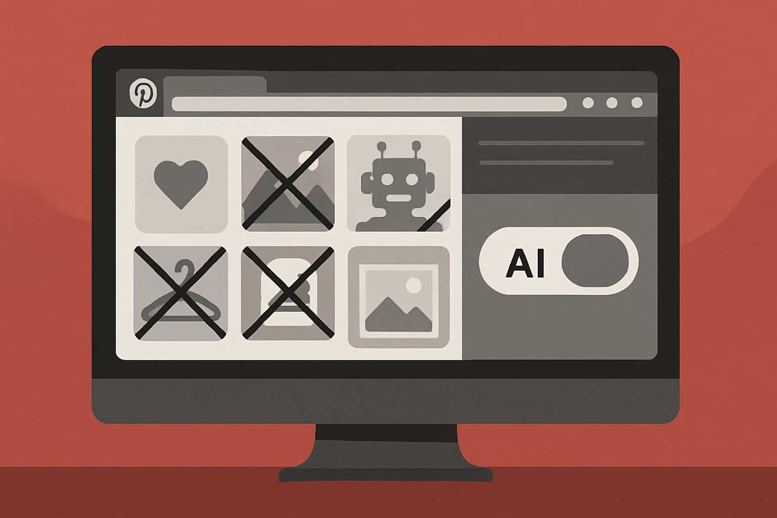 Pinterest settings to reduce or remove AI content from your feed