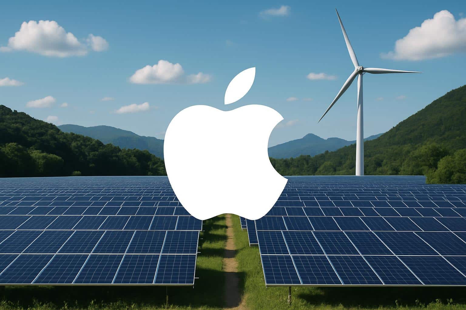 Apple boosts clean energy in Europe and China with solar panels and wind turbines