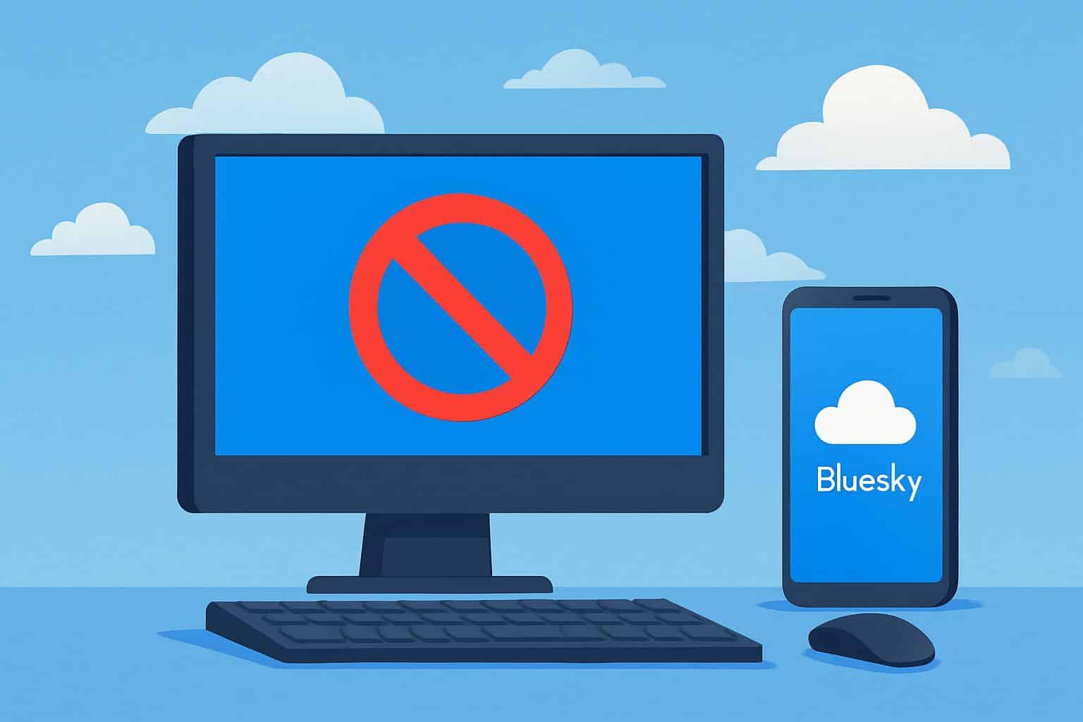 Bluesky web outage blocks site access while mobile app continues to work