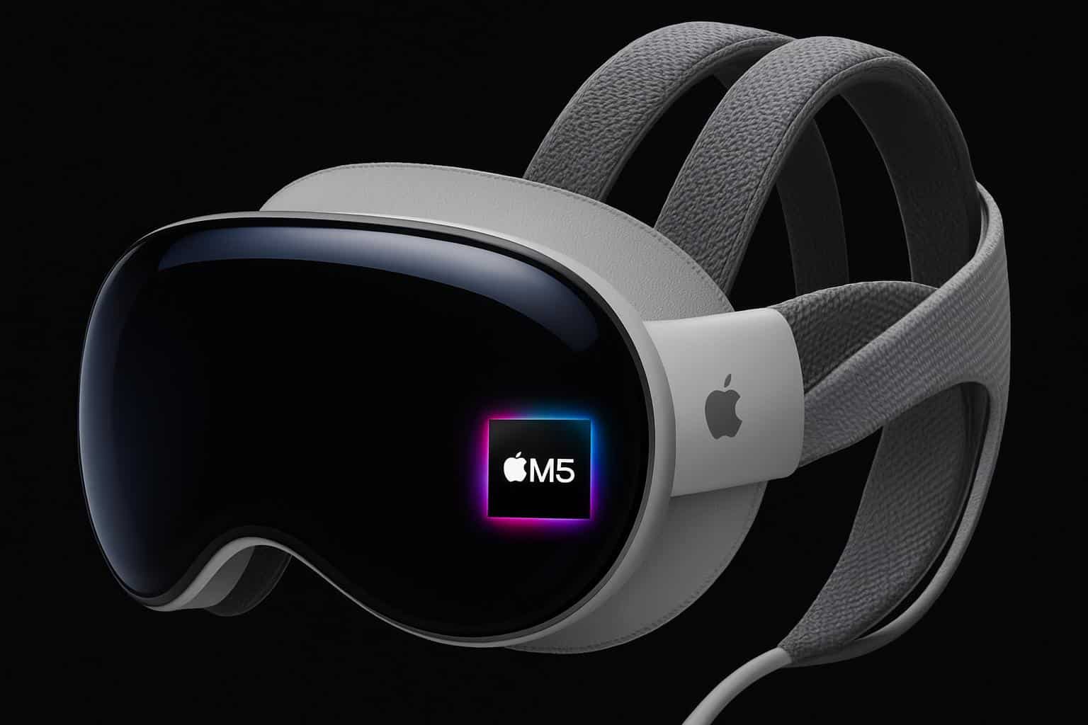 Apple Vision Pro headset with M5 chip and dual knit band