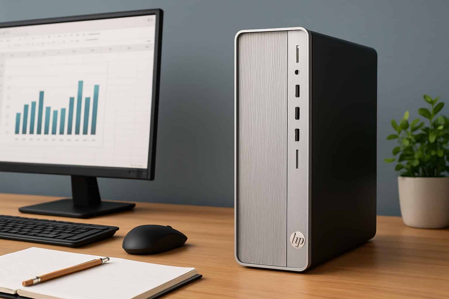 Refurbished HP Slim Desktop PC available now for $190, compact tower deal