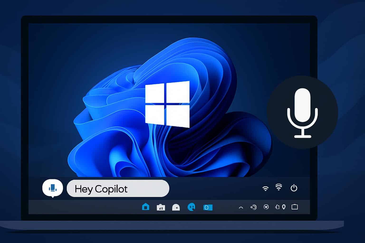 Windows 11 desktop showing Start menu and taskbar restore settings