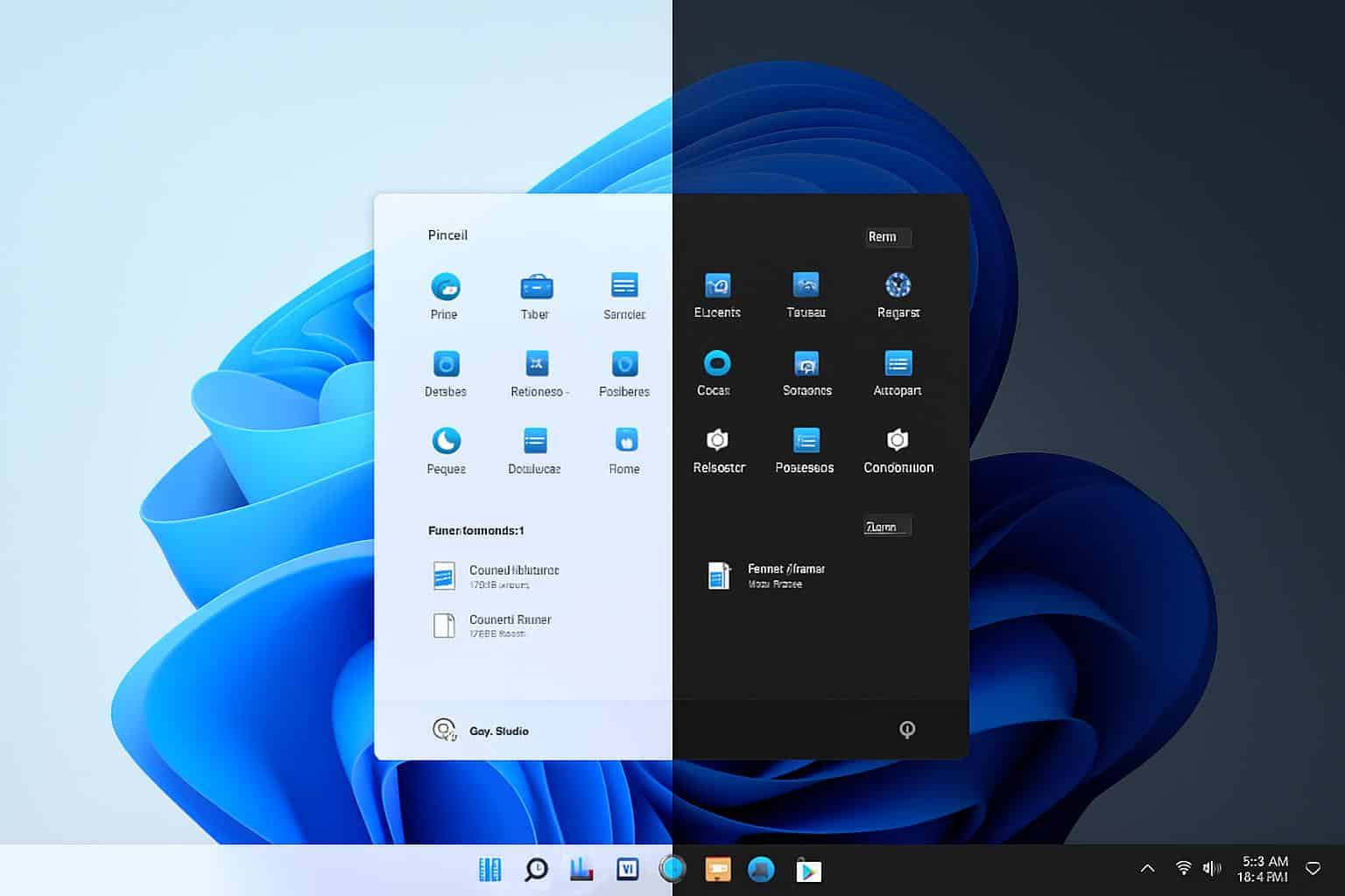 Windows 11 automatic light and dark mode settings screen