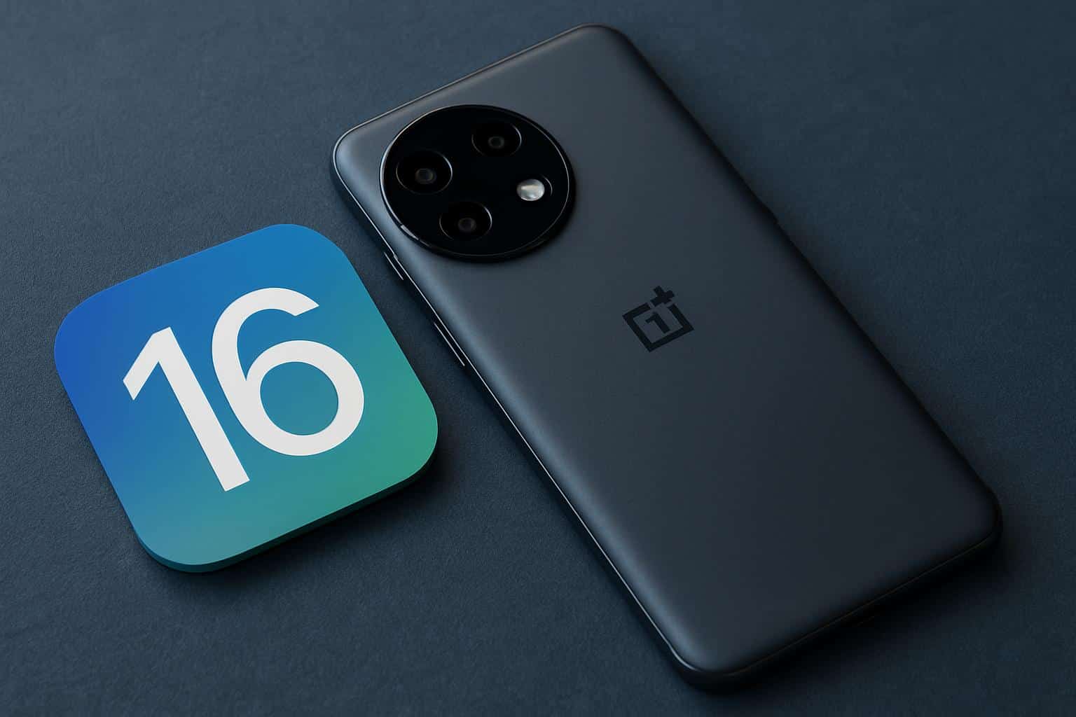 OnePlus phone with OxygenOS 16 UI showcasing major upgrades