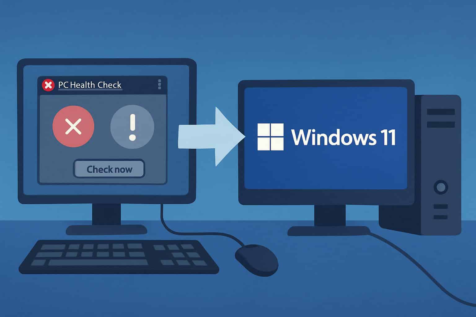 Windows 11 upgrade on an ineligible PC using a workaround