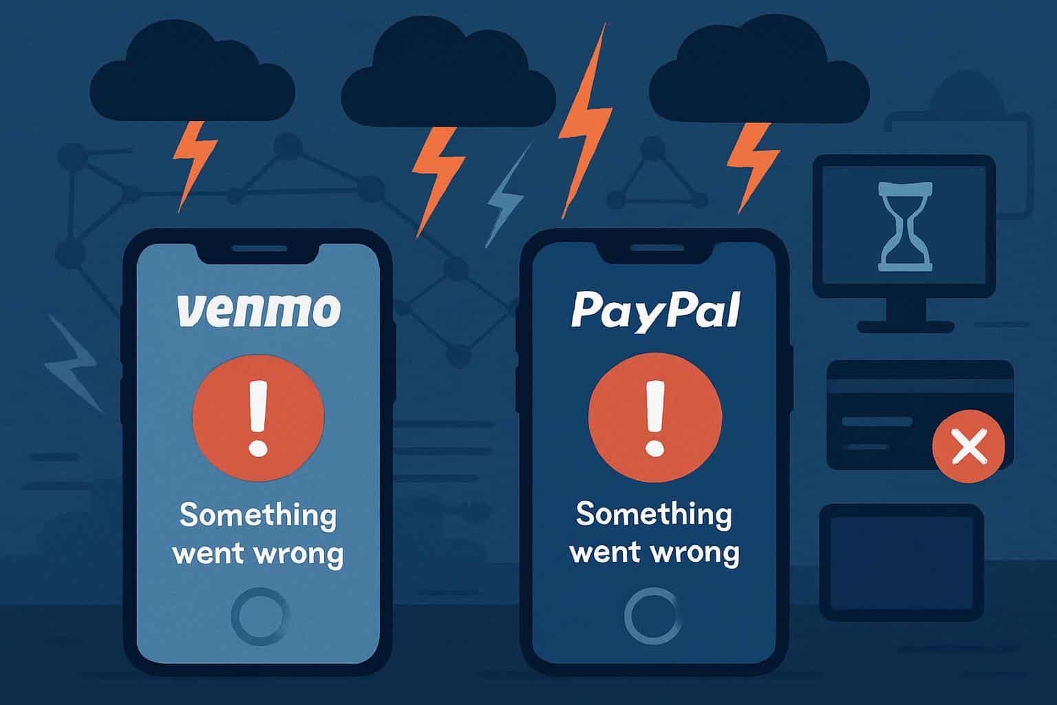 Venmo and PayPal outages trigger error messages and failed transactions