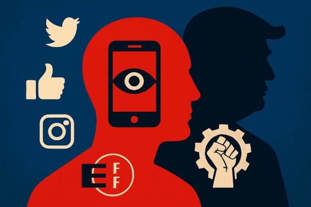 Electronic Frontier Foundation and unions fight Trump social media monitoring policies