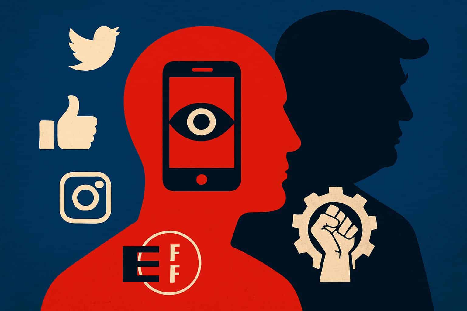 Electronic Frontier Foundation and unions fight Trump social media monitoring policies