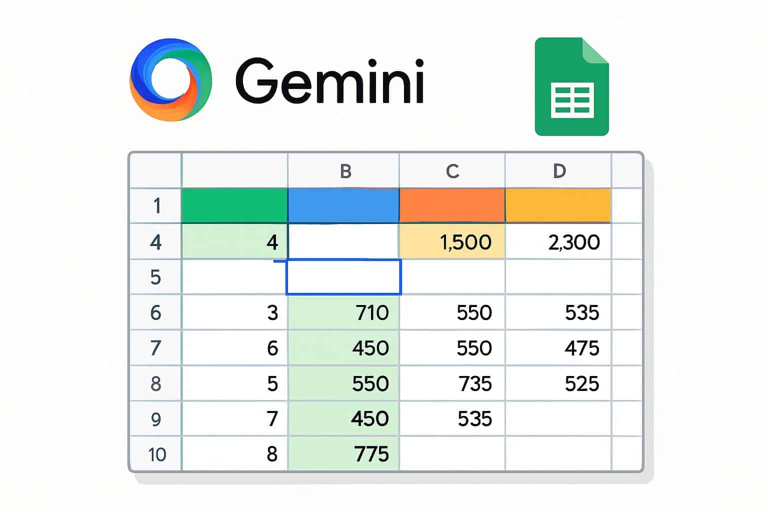 Google Sheets with Gemini AI enabling advanced formatting tools
