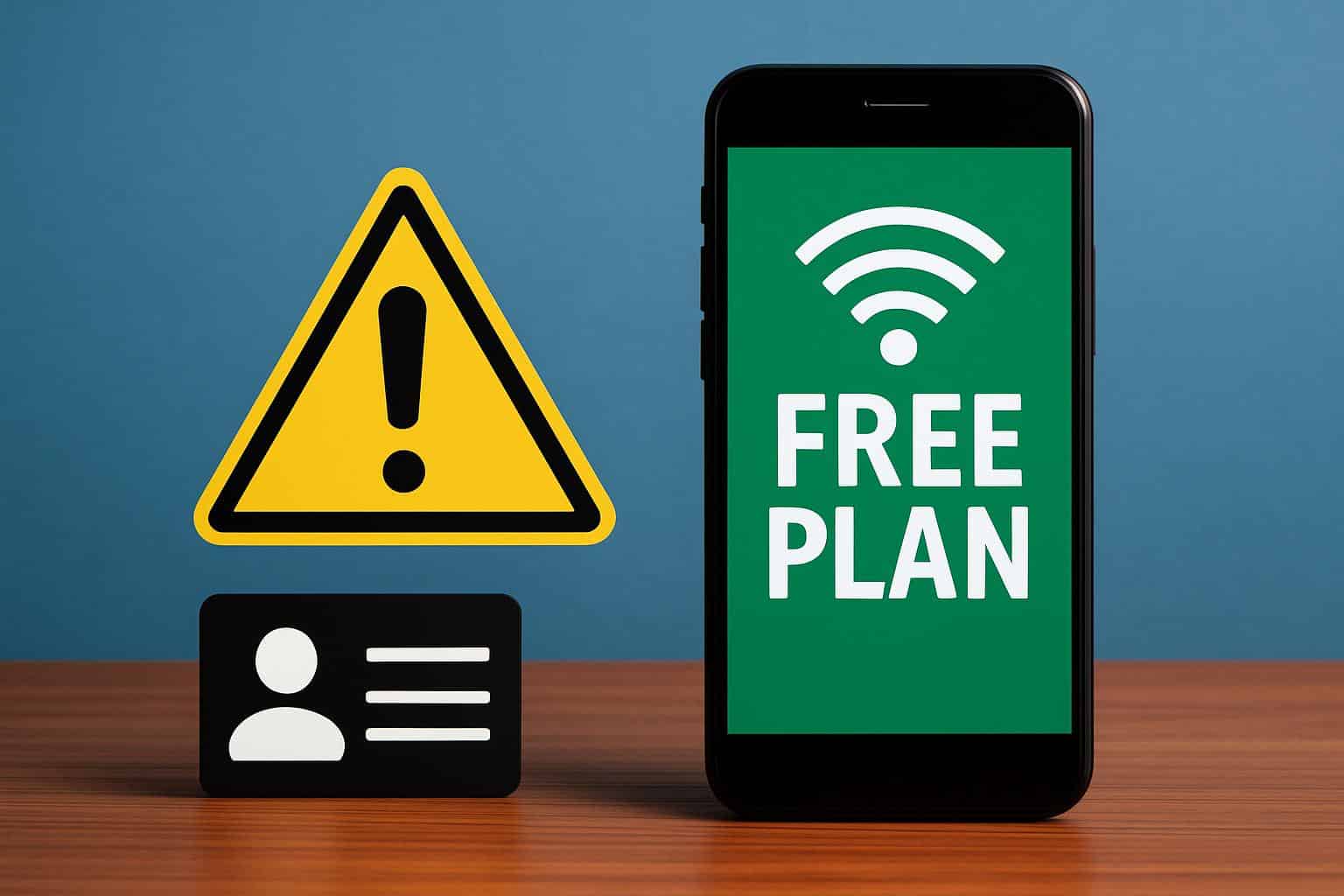 Total Wireless free plan caveat highlighted by asterisk and fine print
